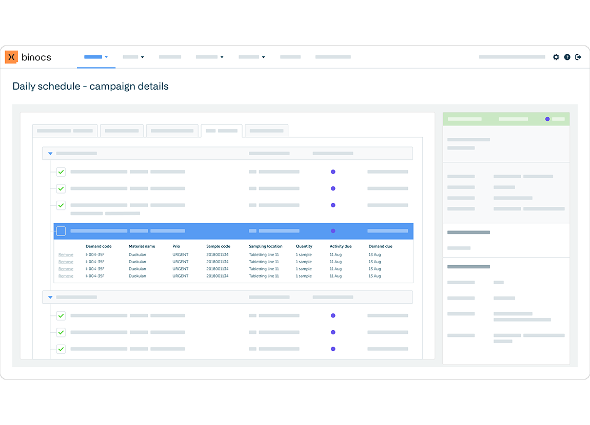 Binocs Daily Schedule-Campaign Details