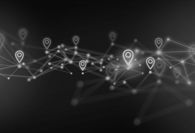 Location icons representing supply chain planning