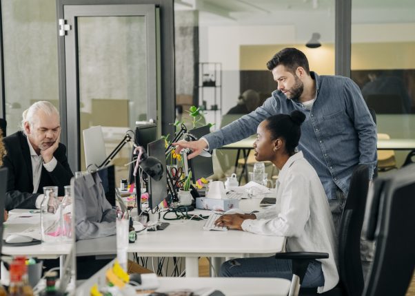 Business people working together in office