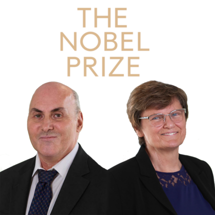 Professors Drew Weissman and Katalin Karikó, 2023 laureates of the Nobel Prize in Physiology or Medicine for their work on nucleoside base modifications that enabled the development of the COVID-19 mRNA vaccine