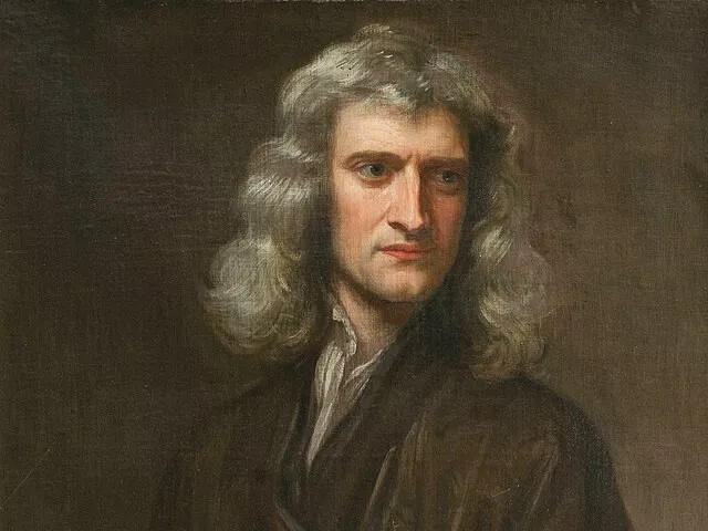Portrait of Sir Isaac Newton 1689 brightened