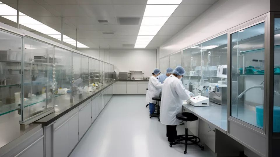 Bluecrux 05629 stock photo interior wide shot cell and gene the 7189a556 7057 43af 984a 5ce358d50aac
