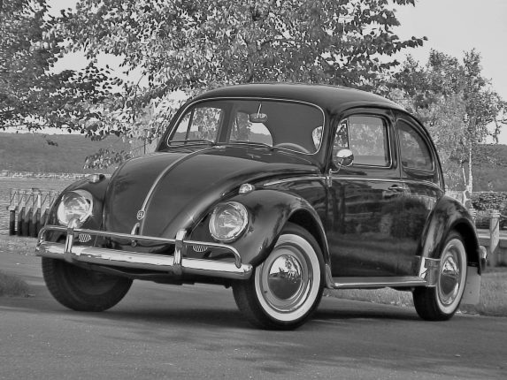 Vintage VW Beetle to represent the road to Industry 4.0